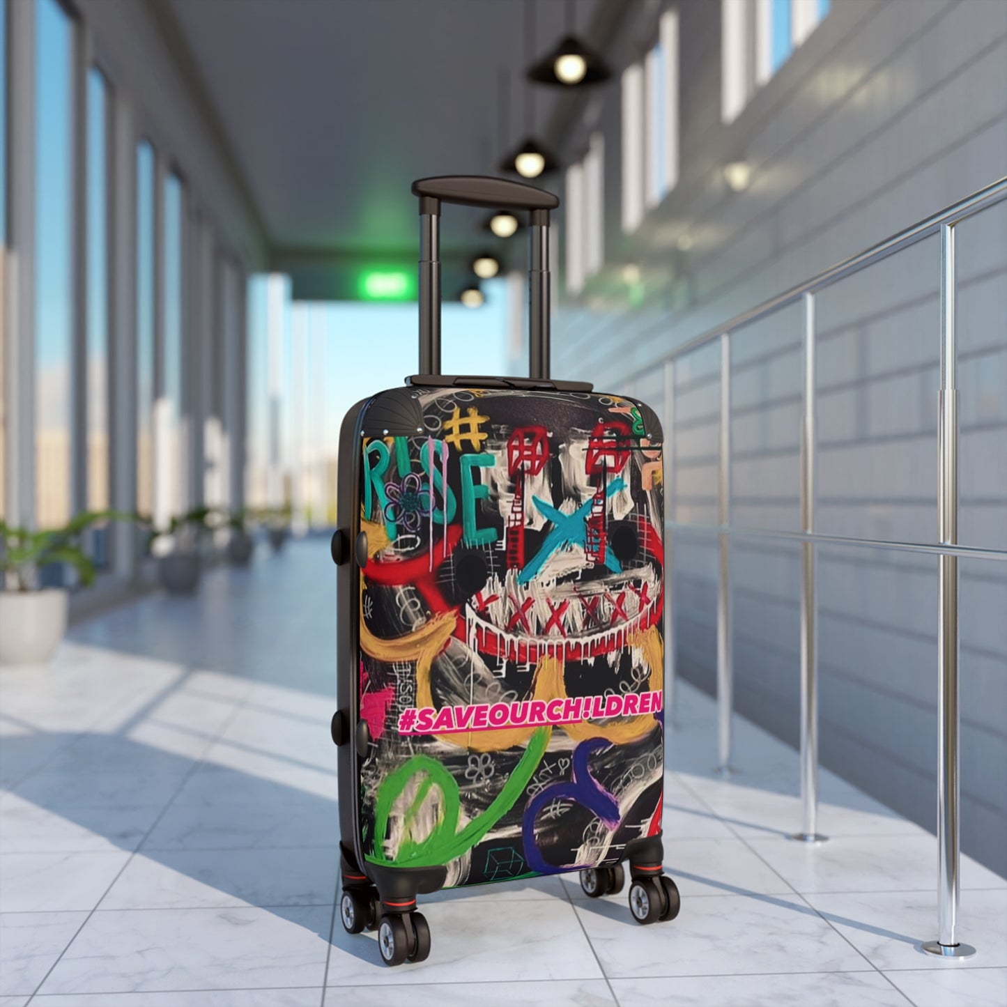 Awareness Art VII Hardshell Suitcase