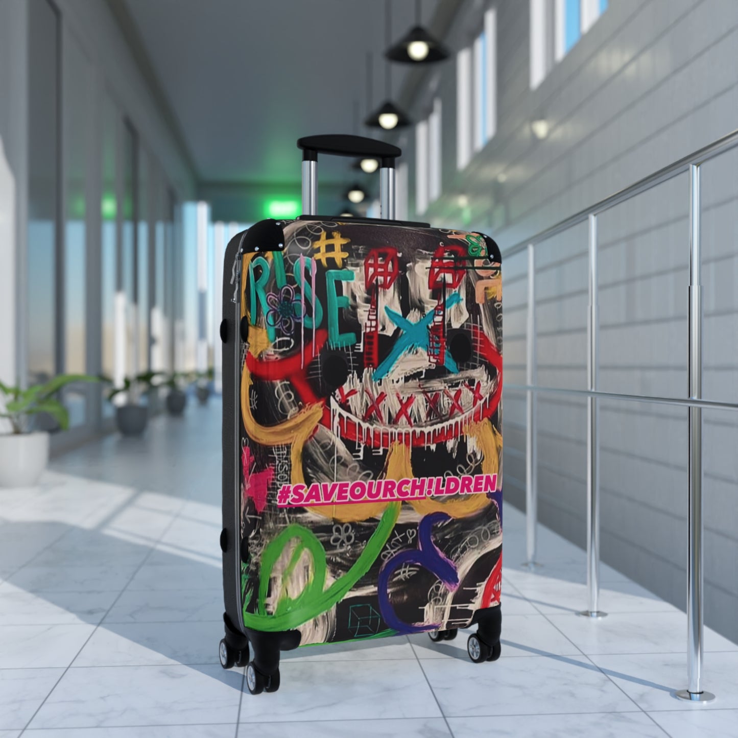 Awareness Art VII Hardshell Suitcase