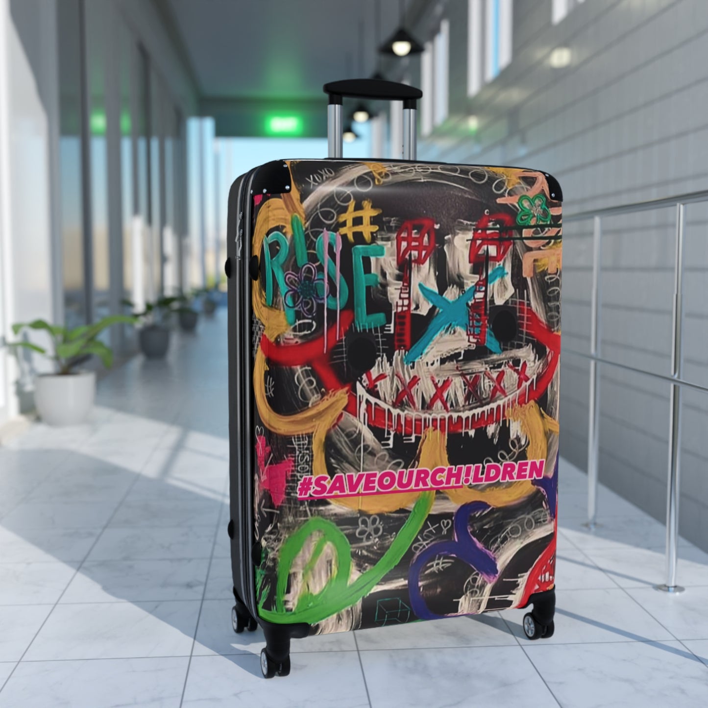 Awareness Art VII Hardshell Suitcase