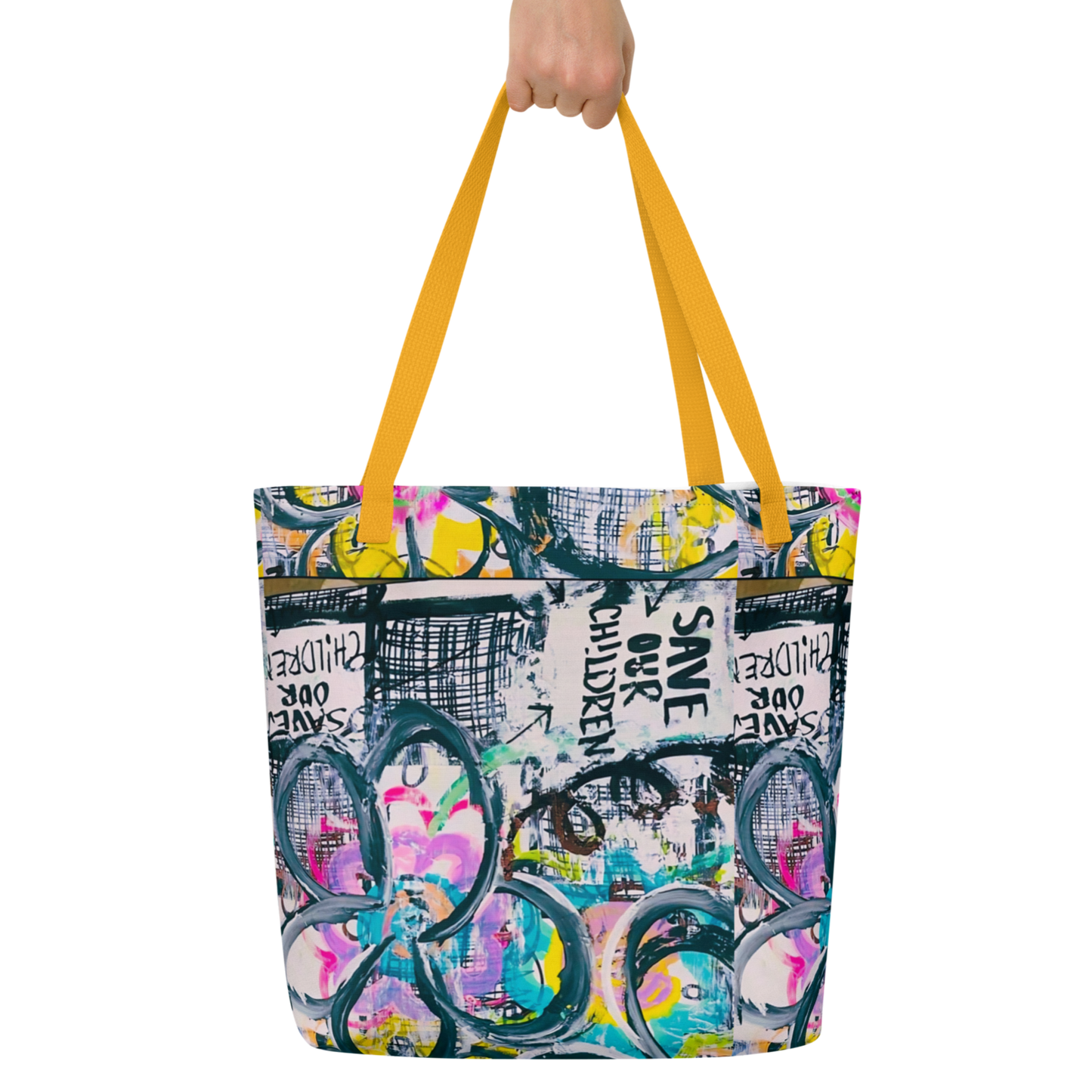 Awareness Art X Large Tote Bag