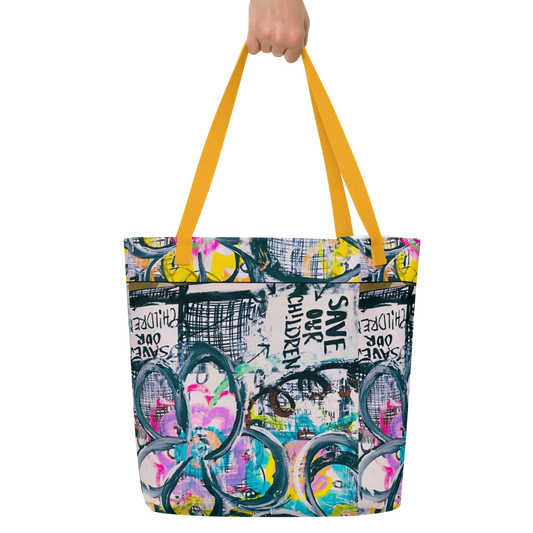 Awareness Art X Large Tote Bag