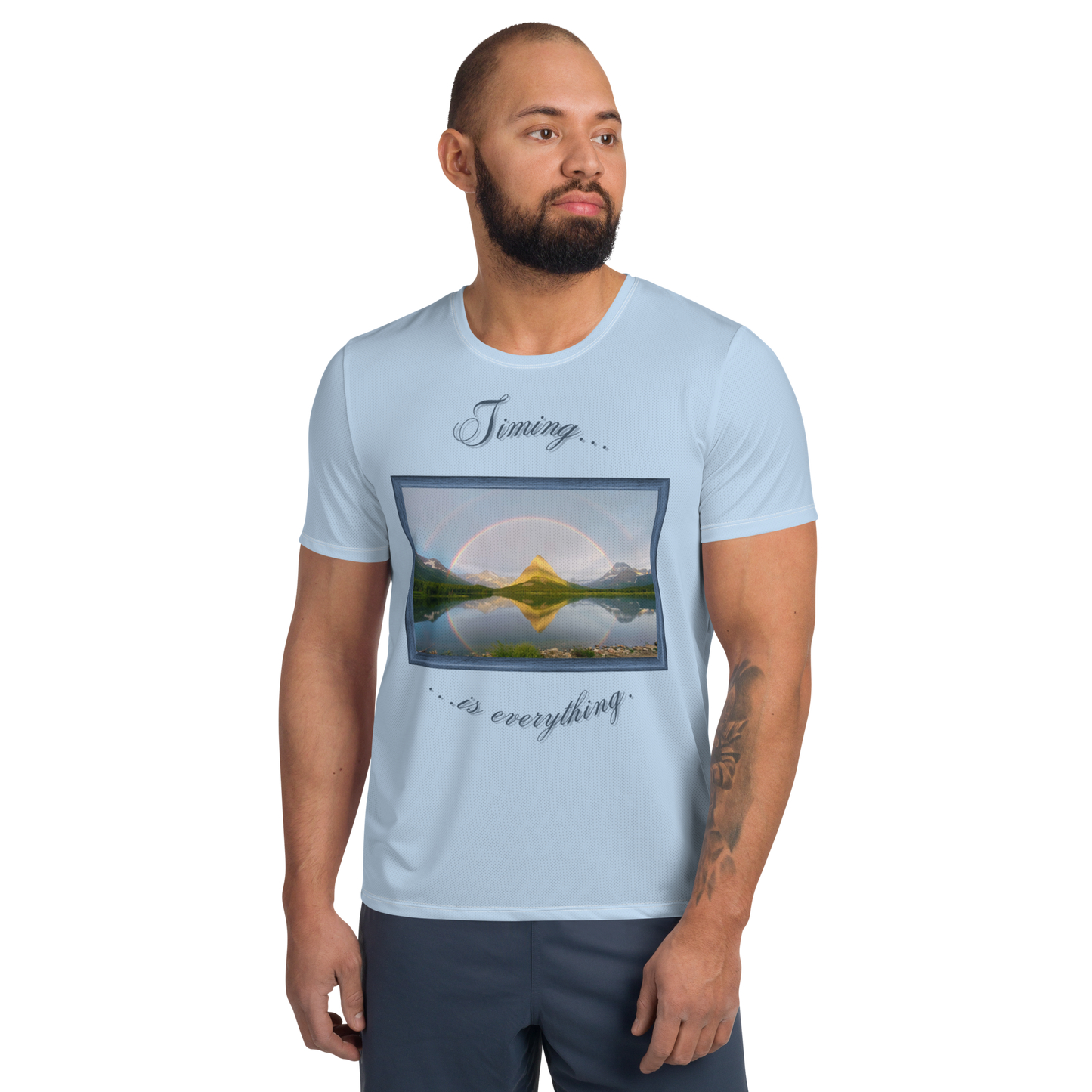 Under The Rainbow Men's Athletic Tee