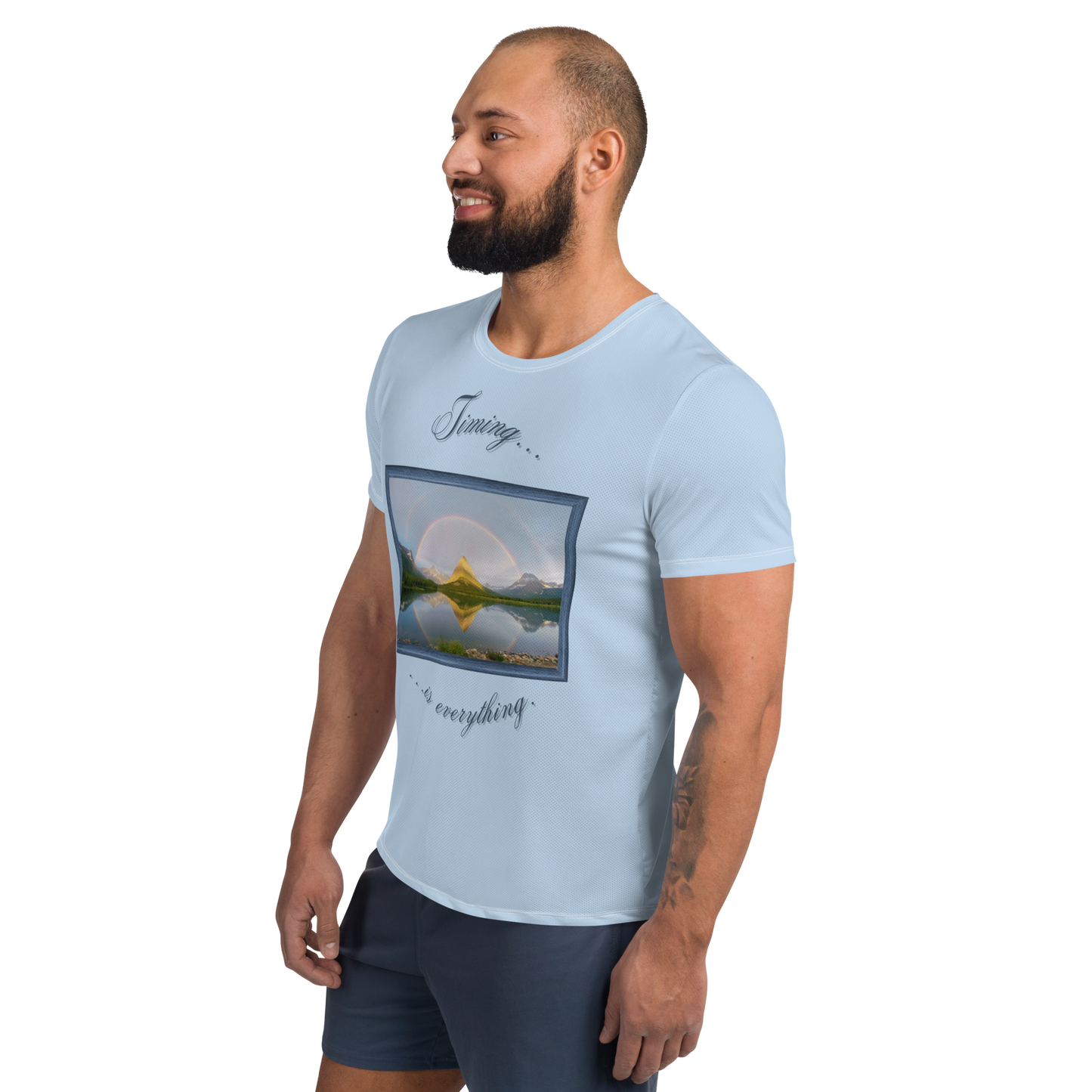 Under The Rainbow Men's Athletic Tee