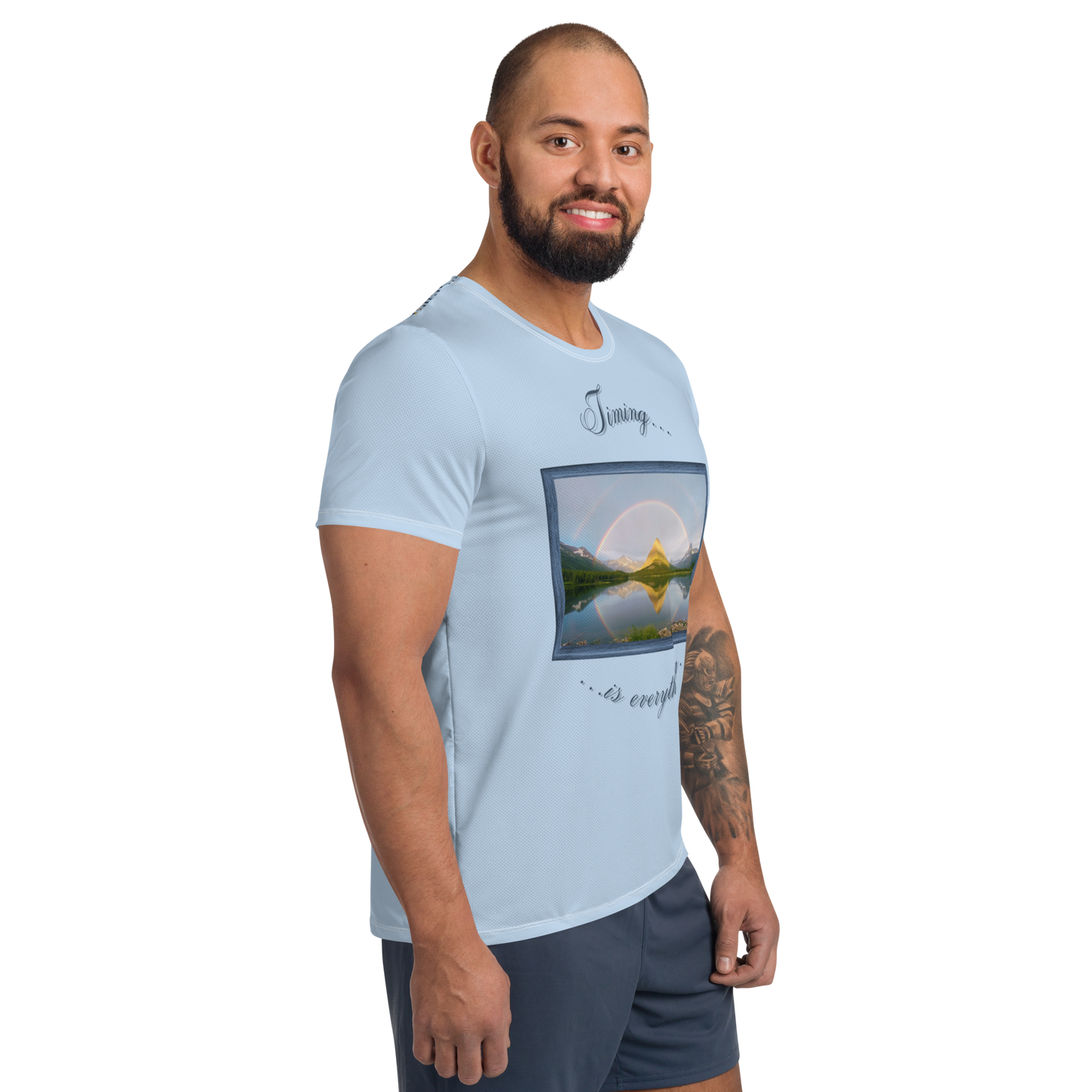 Under The Rainbow Men's Athletic Tee