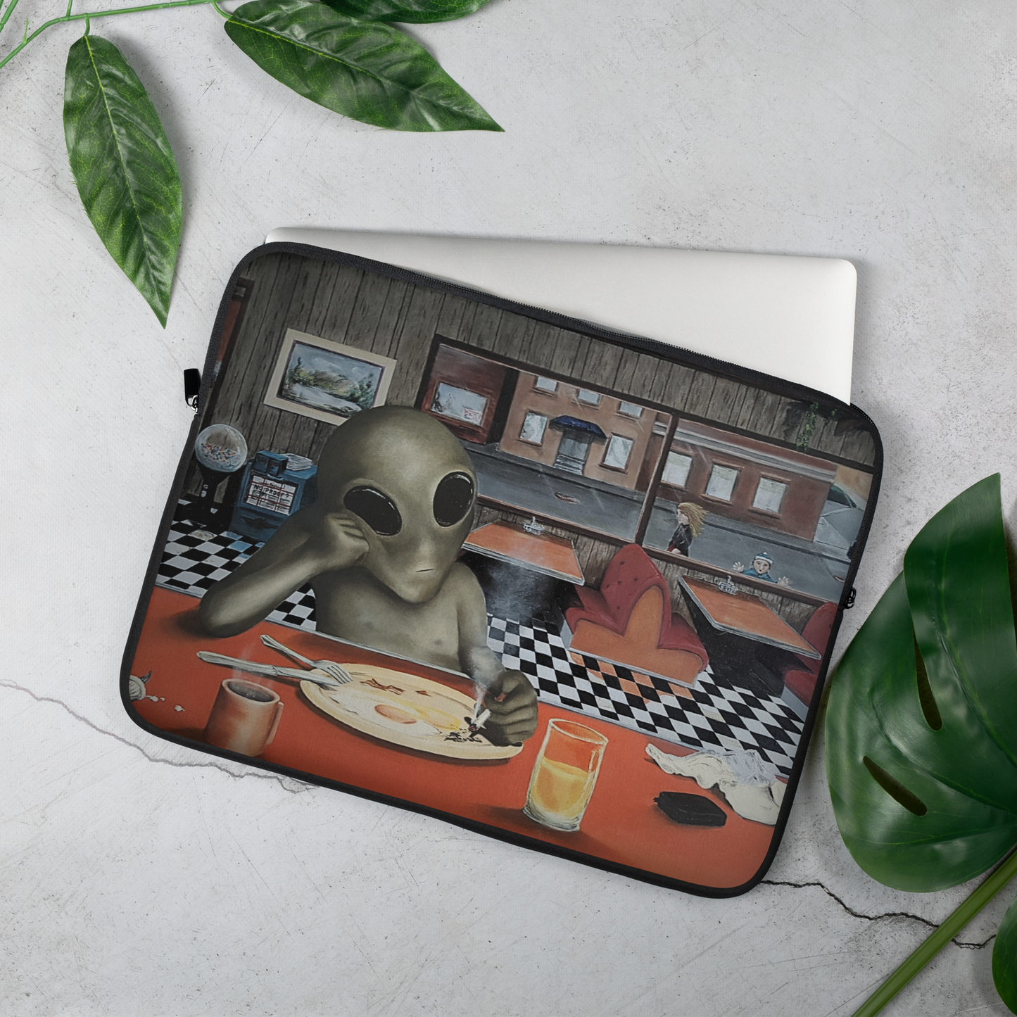 Alien Diner Laptop Tote