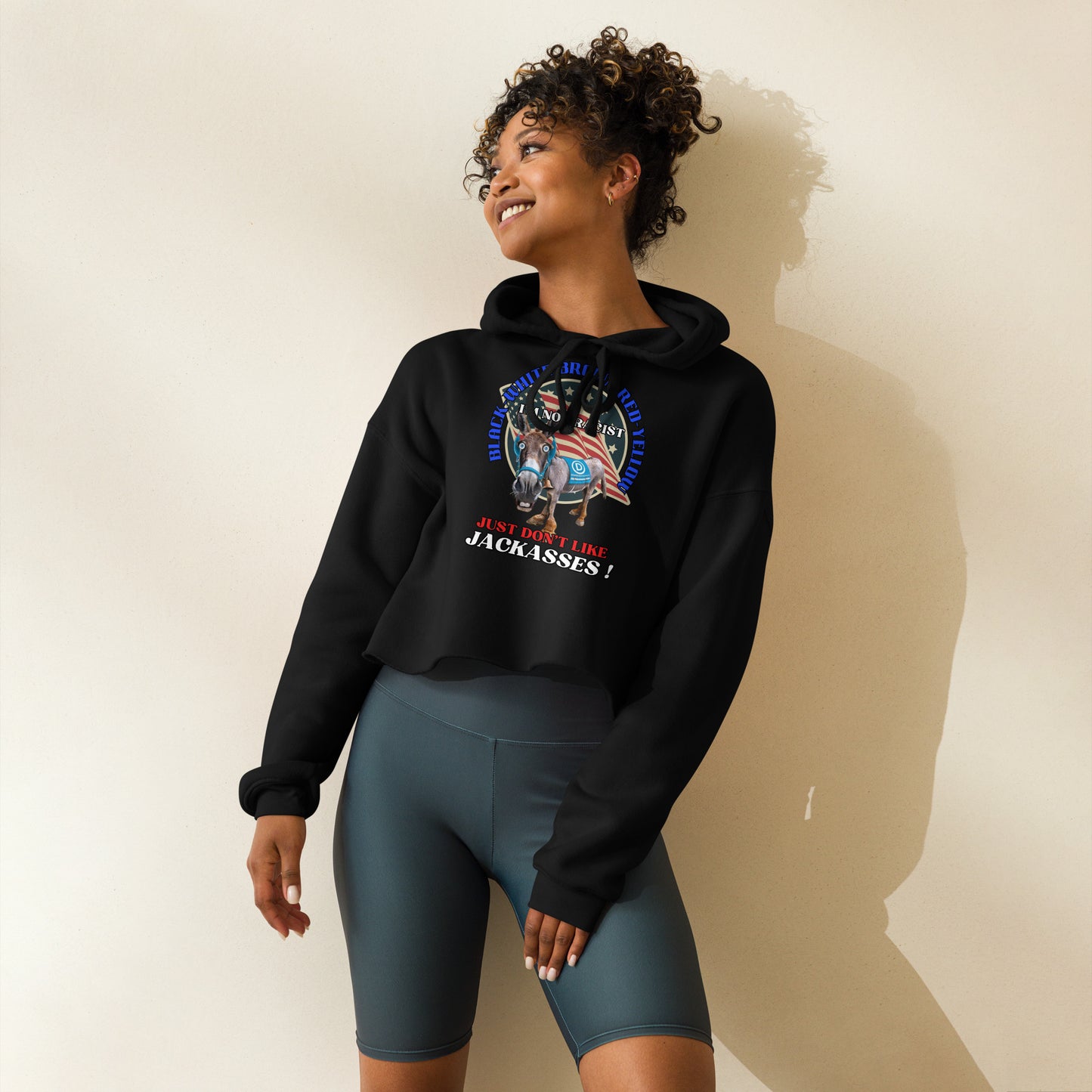 Dating Dems Crop Hoodie (women's)