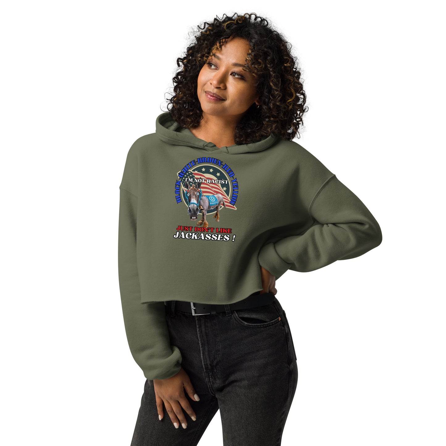 Dating Dems II Crop Hoodie (women's)