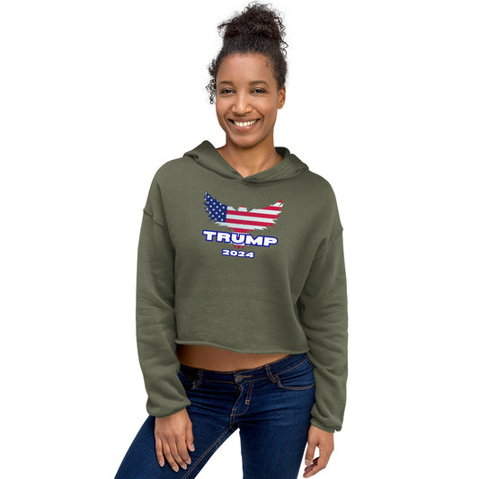 Trump 2024 Crop Hoodie (women's)