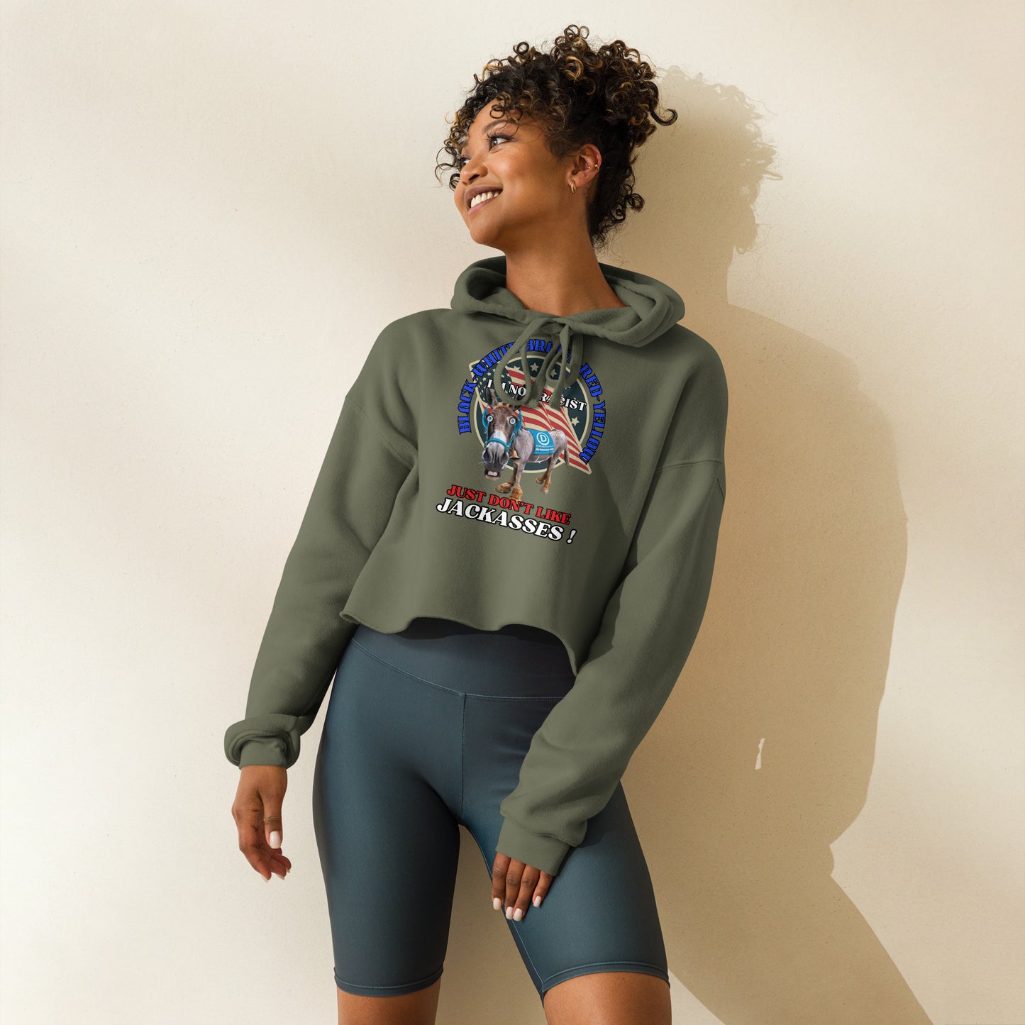 Dating Dems Crop Hoodie (women's)