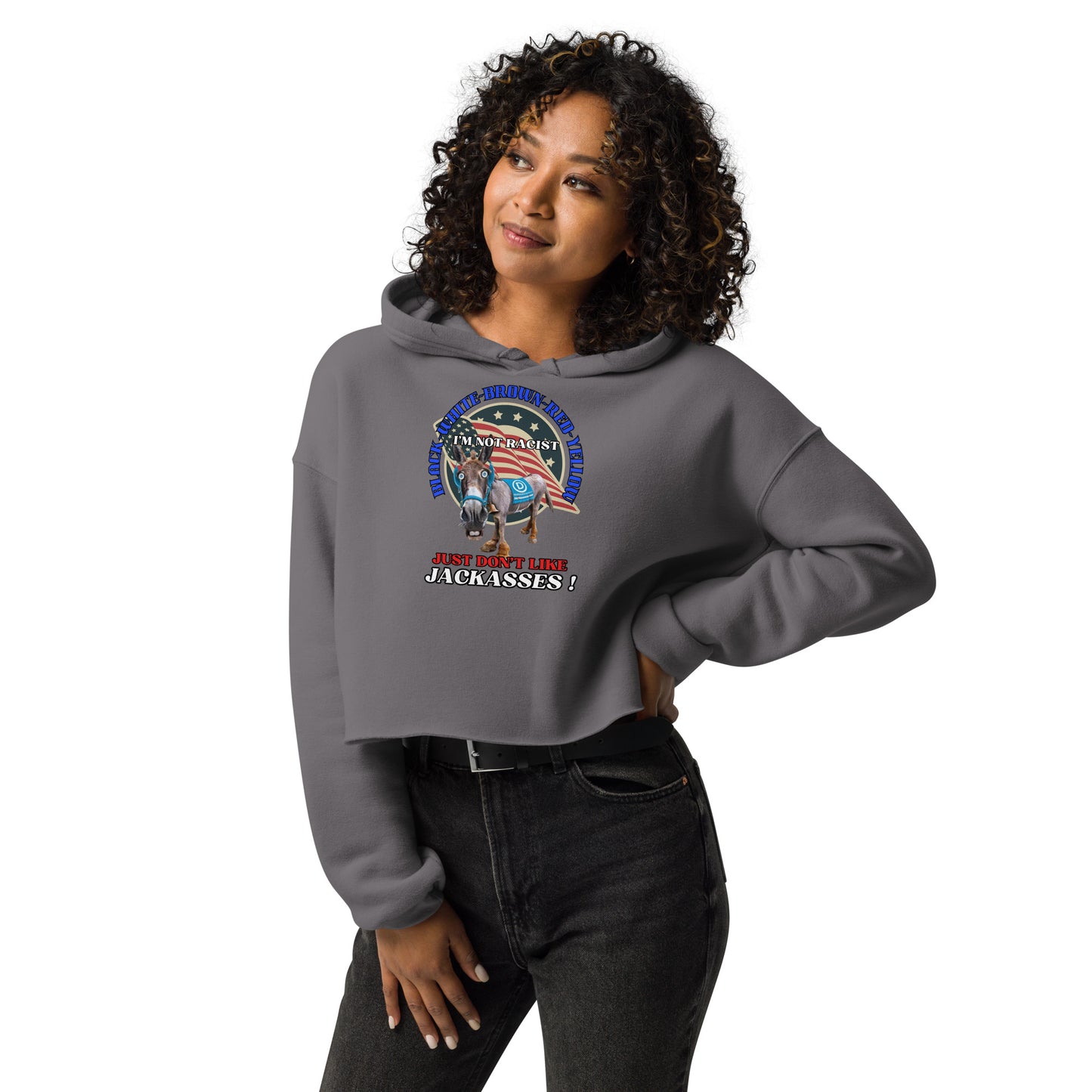 Dating Dems II Crop Hoodie (women's)