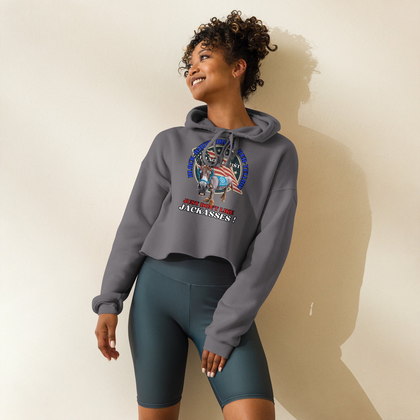 Dating Dems Crop Hoodie (women's)